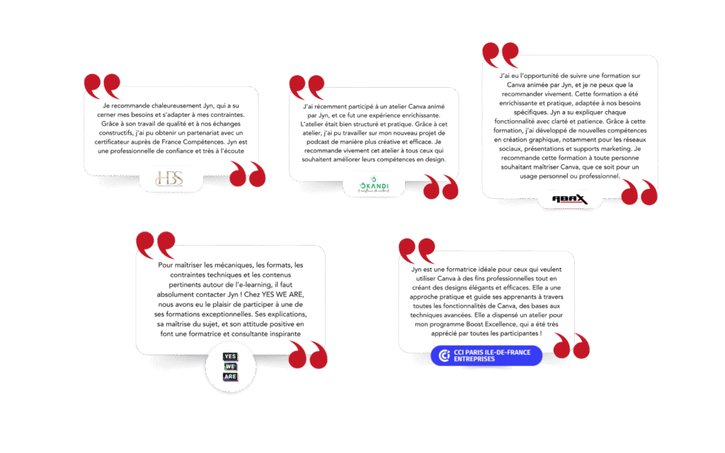 Témoignages - formation fusion canva et genially